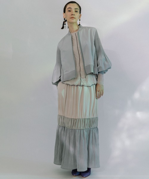 「MARECHAL TERRE」 ブルゾン MEDIUM グレー レディース_画像9