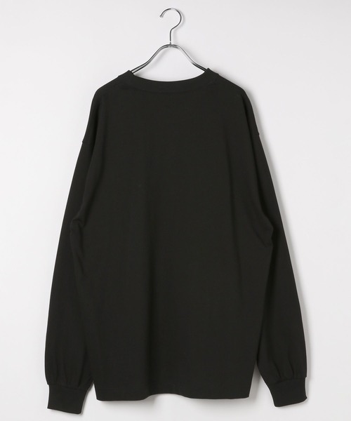 「HEREIAM」 長袖Tシャツ MEDIUM 杢グレー メンズ_画像2