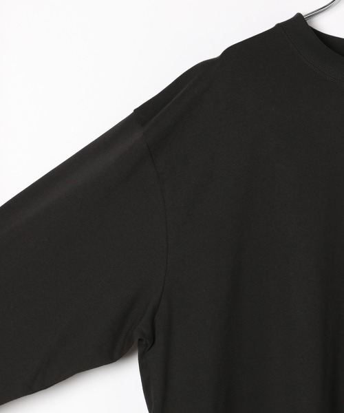 「HEREIAM」 長袖Tシャツ MEDIUM 杢グレー メンズ_画像4