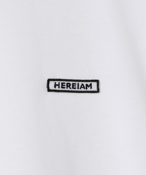 「HEREIAM」 長袖Tシャツ MEDIUM 杢グレー メンズ_画像8