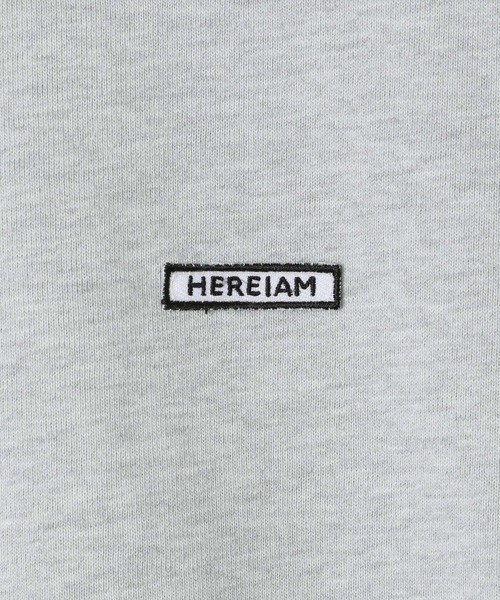 「HEREIAM」 長袖Tシャツ MEDIUM 杢グレー メンズ_画像9