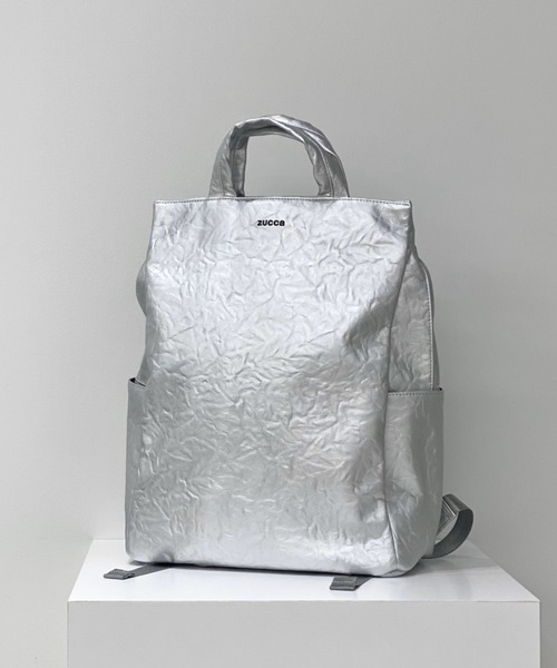 【美品】ZUCCA シルバー リュック ZUCCa（ズッカ） リュック FREE シルバー レディース : ZOZOTOWN Yahoo
