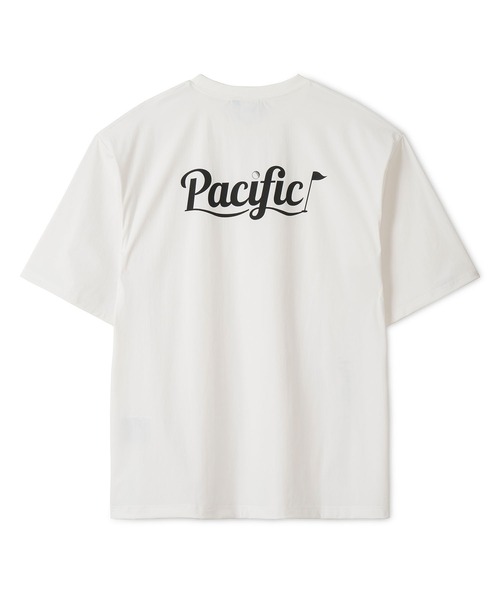 Pacific GOLF CLUB ゴルフシャツ ホワイト Pacific GOLF CLUB（パシフィックゴルフクラブ） uvカット tシャツ