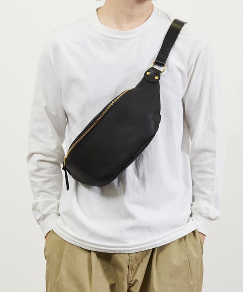 【美品】 SLOW スロウ ボディバッグ　ブラック SLOW 「SLOW」 ショルダーバッグ FREE ブラック メンズ : ZOZOTOWN