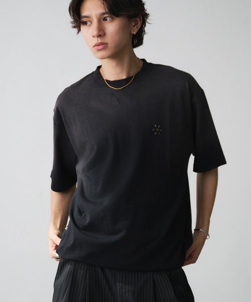 「Adoon plain」 半袖Tシャツ LARGE オフホワイト メンズ_画像7