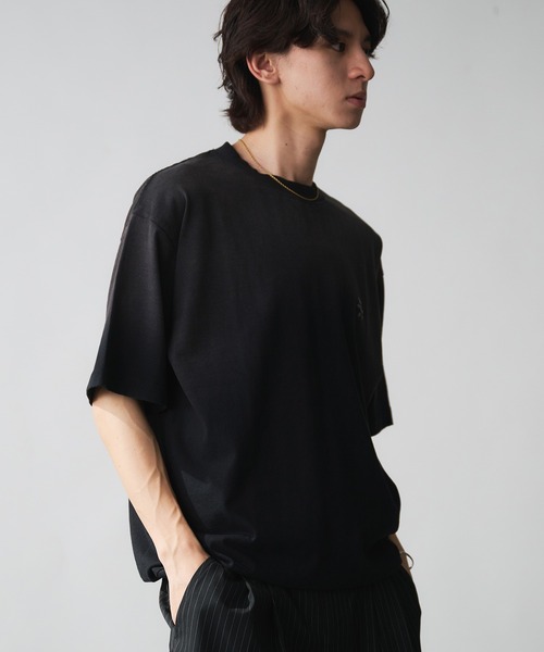 「Adoon plain」 半袖Tシャツ LARGE オフホワイト メンズ_画像9