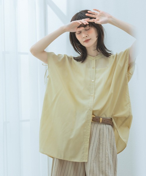 LAKOLE（ラコレ） リネンシャツ ブラウス シャツ 半袖 「多機能ウェア