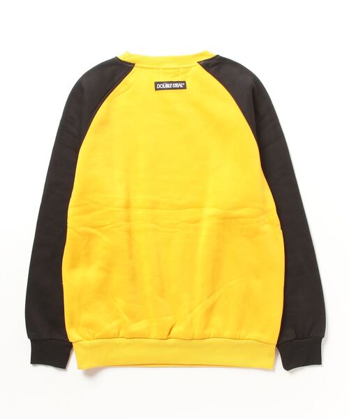 「DOUBLE STEAL」 スウェットカットソー MEDIUM トップグレー メンズ_画像2