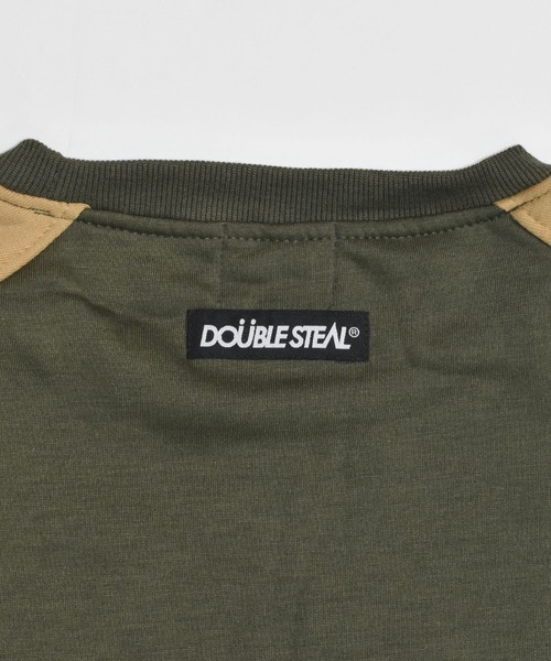「DOUBLE STEAL」 スウェットカットソー MEDIUM トップグレー メンズ_画像4