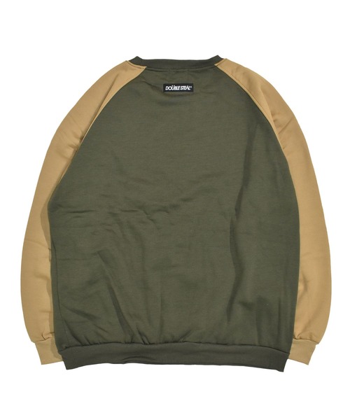 「DOUBLE STEAL」 スウェットカットソー MEDIUM トップグレー メンズ_画像5