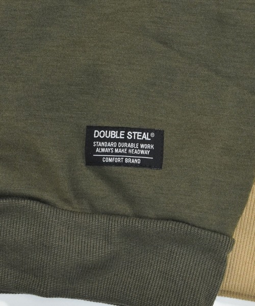 「DOUBLE STEAL」 スウェットカットソー MEDIUM トップグレー メンズ_画像6