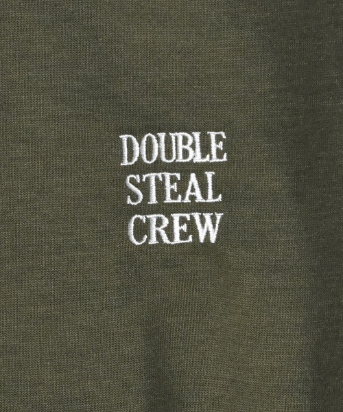 「DOUBLE STEAL」 スウェットカットソー MEDIUM トップグレー メンズ_画像7