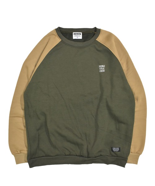 「DOUBLE STEAL」 スウェットカットソー MEDIUM トップグレー メンズ_画像8