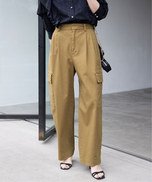 「SLOBE IENA」 カーゴパンツ 38 カーキ レディース_画像3