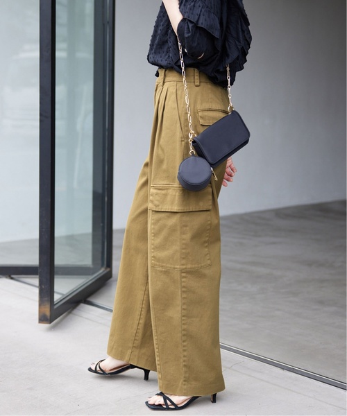 「SLOBE IENA」 カーゴパンツ 38 カーキ レディース_画像6