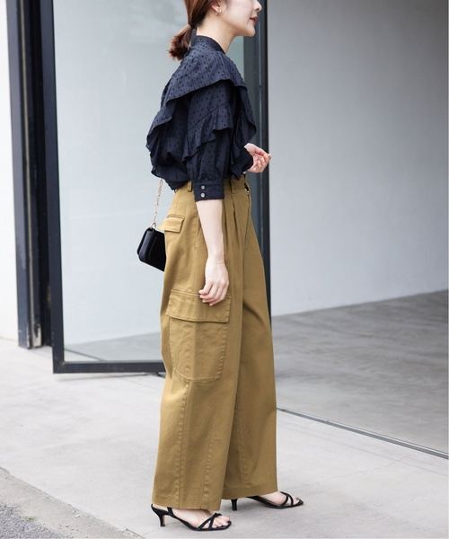 「SLOBE IENA」 カーゴパンツ 38 カーキ レディース_画像8