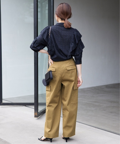 「SLOBE IENA」 カーゴパンツ 38 カーキ レディース_画像9