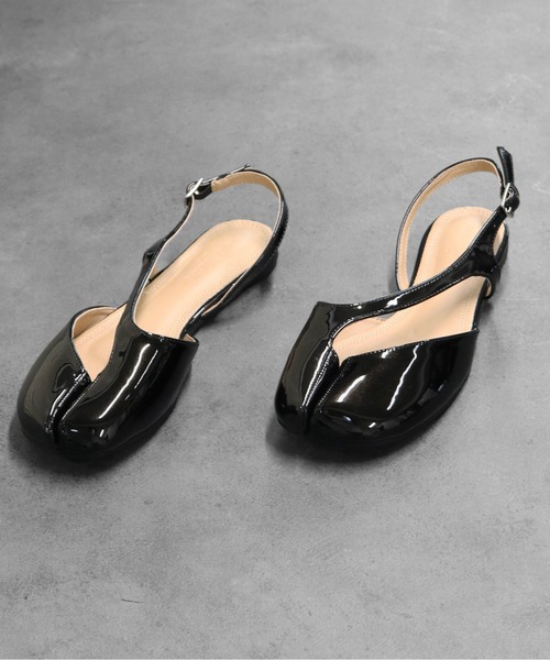 パンプス アシンメトリーストラップ 足袋パンプス　ASYMMETRIC STRAP TABI PUMPS | THE CELL. | 06
