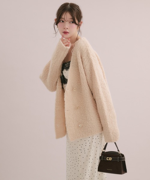 fupel ワンピース 夏 lace docking dot cami onepiece / レース