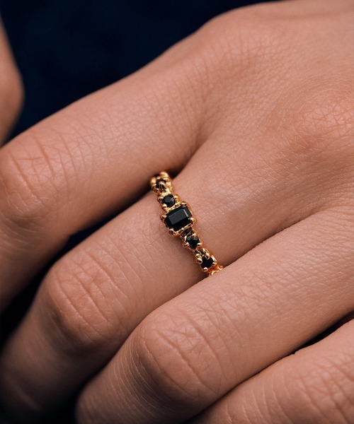 指輪 リング 「Fauvirame」Lava Onyx Ring / ラヴァオニキスリング レディースの画像