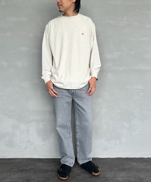 「DANTON」 長袖カットソー L ホワイト レディース_画像5