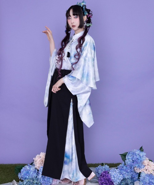 REZEN（リゼン） パンツ 紫陽花×蝶JQ袴パンツ メンズ : ZOZOTOWN