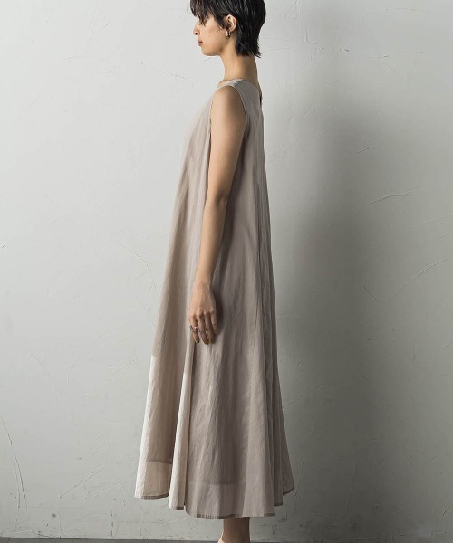 「MAYSON GREY」 ノースリーブワンピース M イエロー レディース_画像4