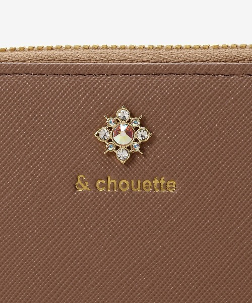 「& chouette」 財布 FREE ワインレッド レディース_画像6