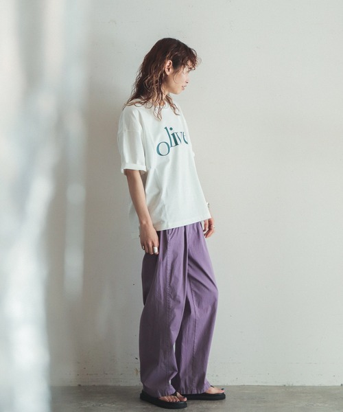 「FIL DE FER」 半袖Tシャツ FREE マスタード レディース_画像2