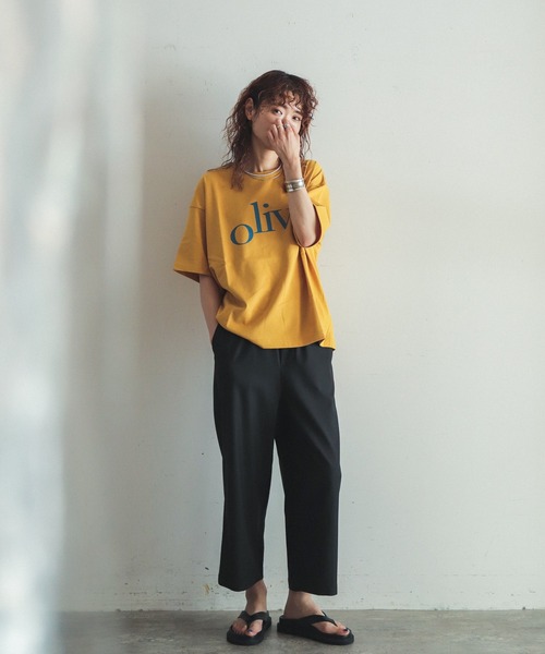 「FIL DE FER」 半袖Tシャツ FREE マスタード レディース_画像5