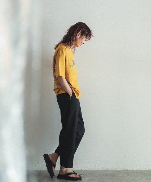 「FIL DE FER」 半袖Tシャツ FREE マスタード レディース_画像7