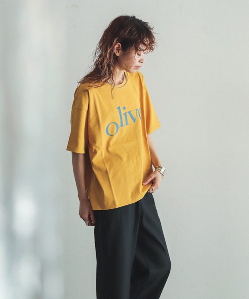 「FIL DE FER」 半袖Tシャツ FREE マスタード レディース_画像8