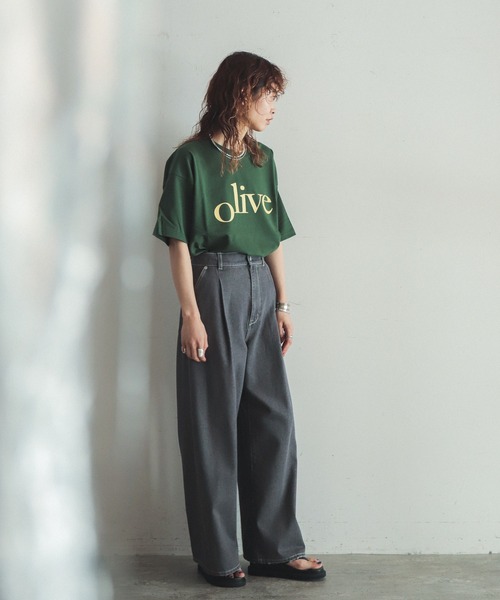 「FIL DE FER」 半袖Tシャツ FREE マスタード レディース_画像9
