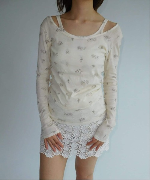 EDIT. FOR LULU（エディットフォールル） tシャツ miller*lulu シアー