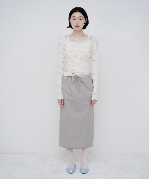 EDIT. FOR LULU（エディットフォールル） tシャツ miller*lulu シアー