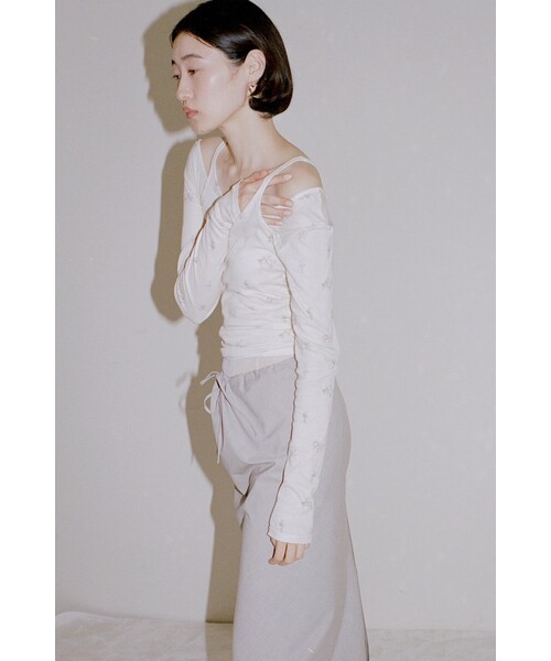 EDIT. FOR LULU（エディットフォールル） tシャツ miller*lulu シアー