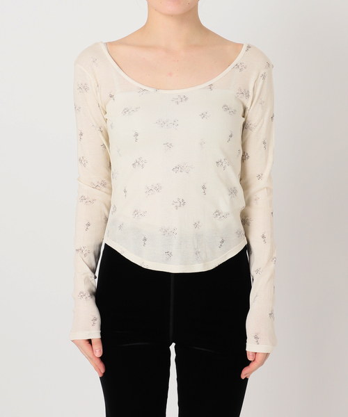 EDIT. FOR LULU（エディットフォールル） tシャツ miller*lulu シアー