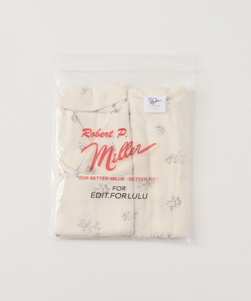 EDIT. FOR LULU（エディットフォールル） tシャツ miller*lulu シアー