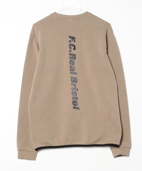 「F.C.R.B.」 長袖Tシャツ M ベージュ メンズ_画像2