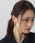 フープ ピアス ツイストメタルフープピアス レ...の詳細画像3