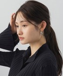 フープ ピアス ツイストメタルフープピアス レ...の詳細画像1