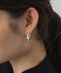 フープ ピアス ツイストメタルフープピアス レ...の詳細画像4