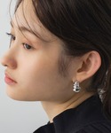 フープ ピアス ツイストメタルフープピアス レ...の詳細画像5