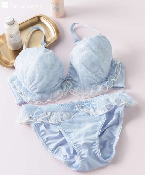 fran de lingerie ブラジャー ショーツセット Twinkle Sheer