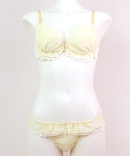 fran de lingerie ブラジャー ショーツセット Twinkle Sheer