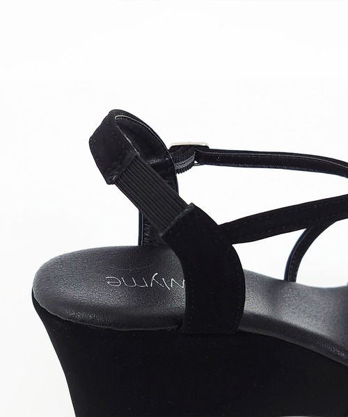 Newlyme サンダル +7.5cm走れる楽ちんストラップサンダル
