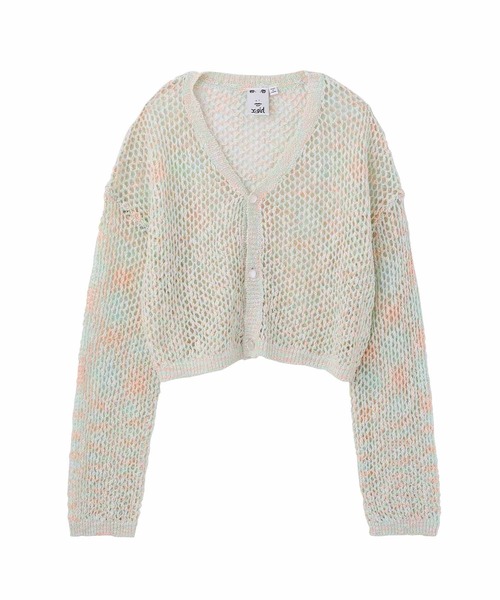 X-girl カーディガン OPENWORK KNIT CARDIGAN レディース