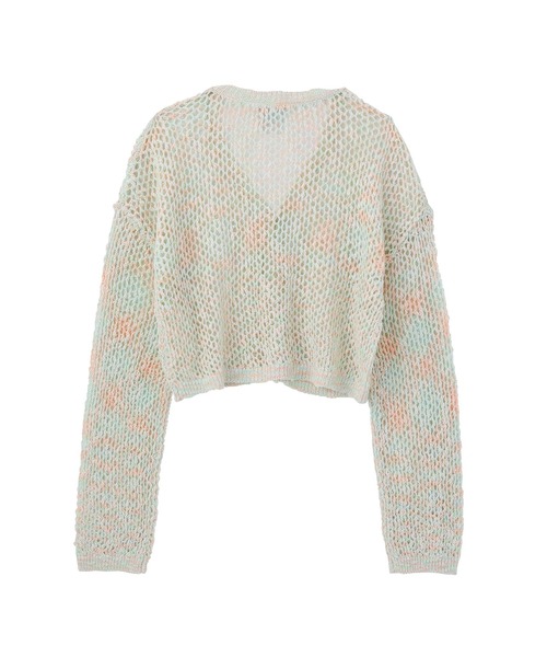 カーディガン Openwork knit cardigan レディース X-girl カーディガン OPENWORK KNIT CARDIGAN レディース