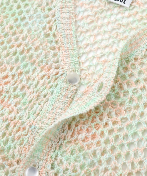 カーディガン Openwork knit cardigan レディース X-girl カーディガン OPENWORK KNIT CARDIGAN レディース