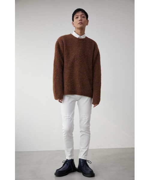 [COSYHARU公式]Vintage Damage White Pants 送料・関税込み AZUL BY MOUSSY ジーンズ VINTAGE HEM DAMAGE WHITE DENIM